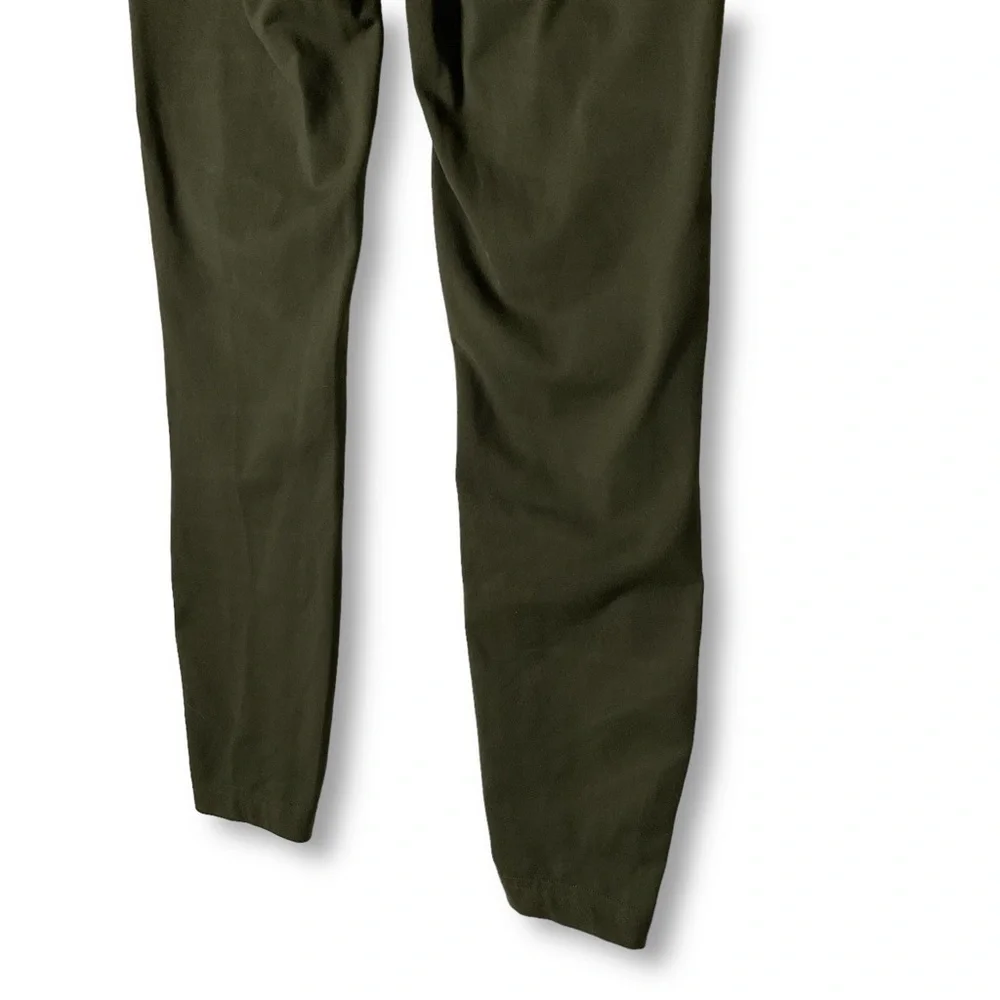 Lululemon High Times Leggings Crop Tech Mesh Tights Olive Green Sz 6    88